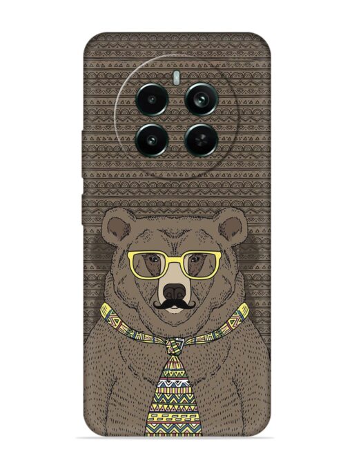 Grizzly Bear Embossed Soft Silicone Case for Realme Narzo 70 Pro (5G) Zapvi