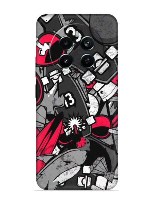 Fictional Doodle Embossed Soft Silicone Case for Realme Narzo 70 Pro (5G) Zapvi