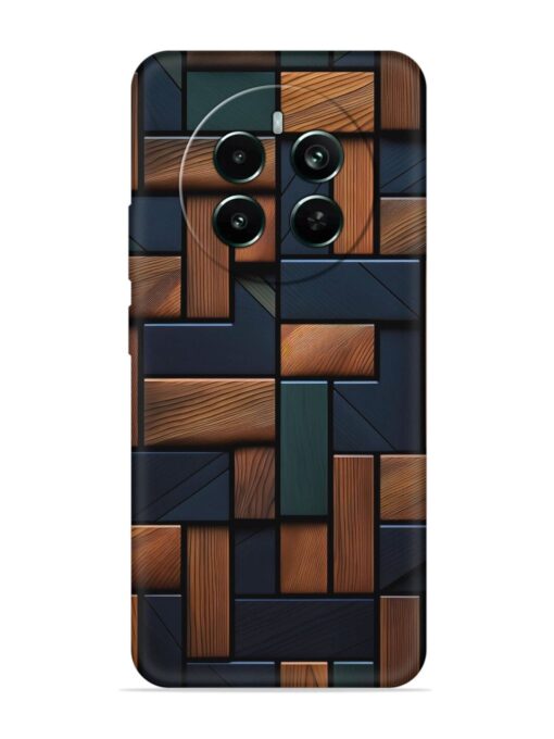 Wooden Background Cubes Embossed Soft Silicone Case for Realme Narzo 70 Pro (5G) Zapvi