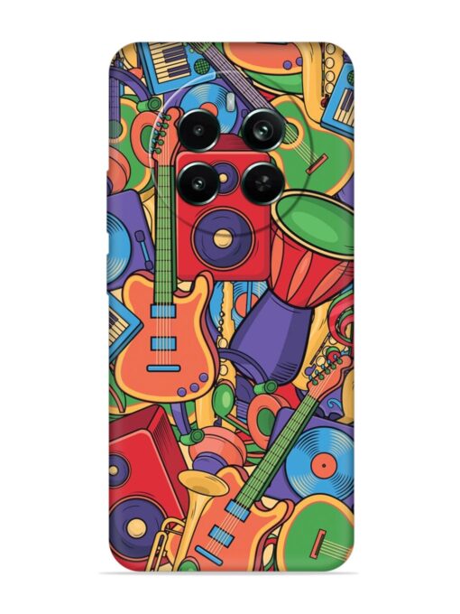 Colorful Music Art Embossed Soft Silicone Case for Realme Narzo 70 Pro (5G)