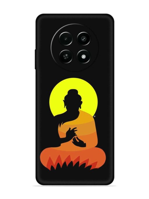 Buddha Art Black Embossed Soft Silicone Case for Realme Narzo 70X (5G) Zapvi