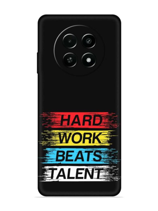 Hard Work Beats Embossed Soft Silicone Case for Realme Narzo 70X (5G) Zapvi