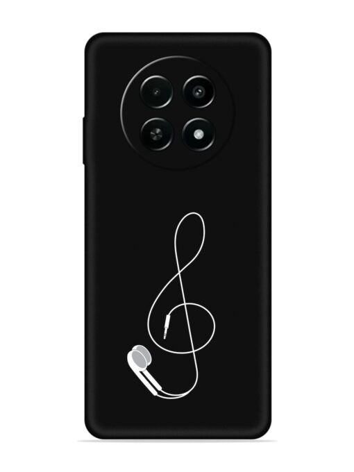 Music Earphone Vector Embossed Soft Silicone Case for Realme Narzo 70X (5G) Zapvi