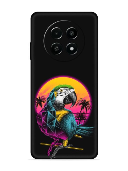 Rad Parrot Embossed Soft Silicone Case for Realme Narzo 70X (5G)