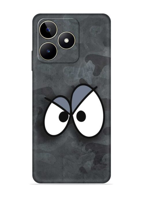 Big Eyes Night Mode Embossed Soft Silicone Case for Realme Narzo N53 Zapvi