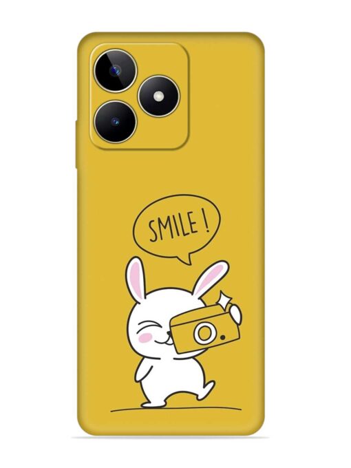 Hey Smile Please Embossed Soft Silicone Case for Realme Narzo N53 Zapvi