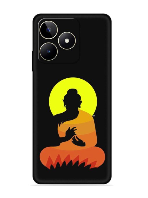 Buddha Art Black Embossed Soft Silicone Case for Realme Narzo N53 Zapvi