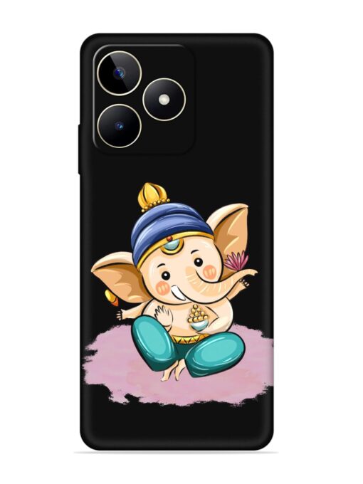 Bal Ganesh Vector Art Embossed Soft Silicone Case for Realme Narzo N53 Zapvi