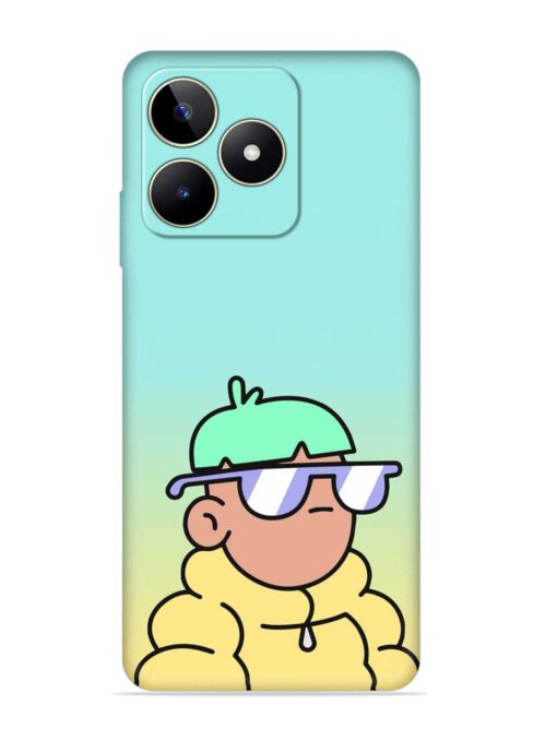 Doodles Cool Character Embossed Soft Silicone Case for Realme Narzo N53 Zapvi