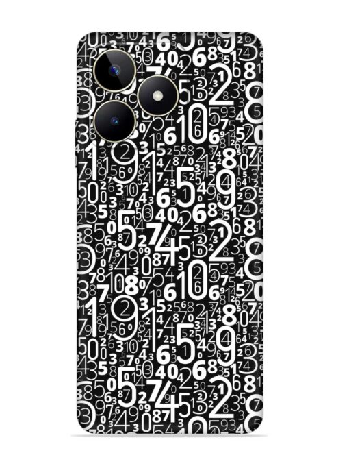 Many Numbers Different Embossed Soft Silicone Case for Realme Narzo N53 Zapvi