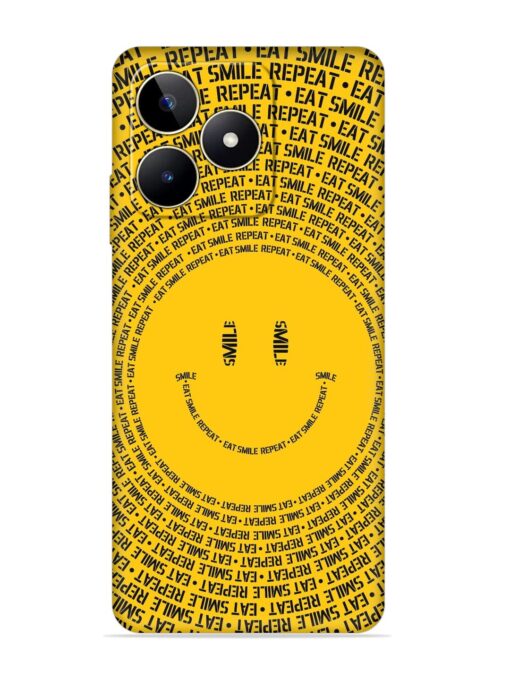 Smiley Embossed Soft Silicone Case for Realme Narzo N53 Zapvi