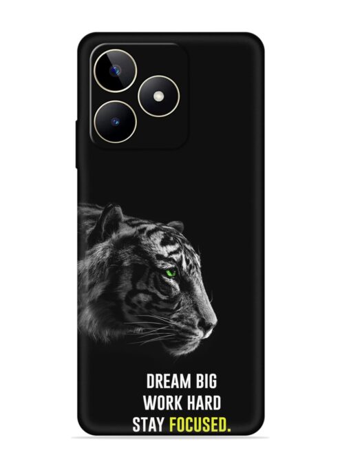 Dream Big Work Hard Embossed Soft Silicone Case for Realme Narzo N53 Zapvi