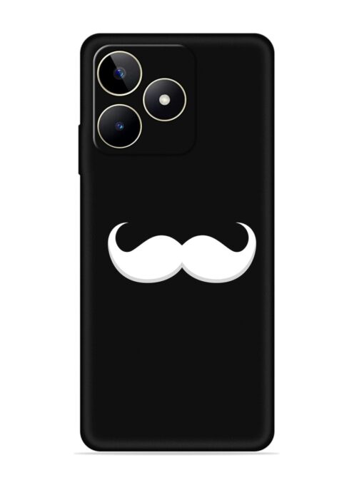 Mustache Vector Embossed Soft Silicone Case for Realme Narzo N53 Zapvi