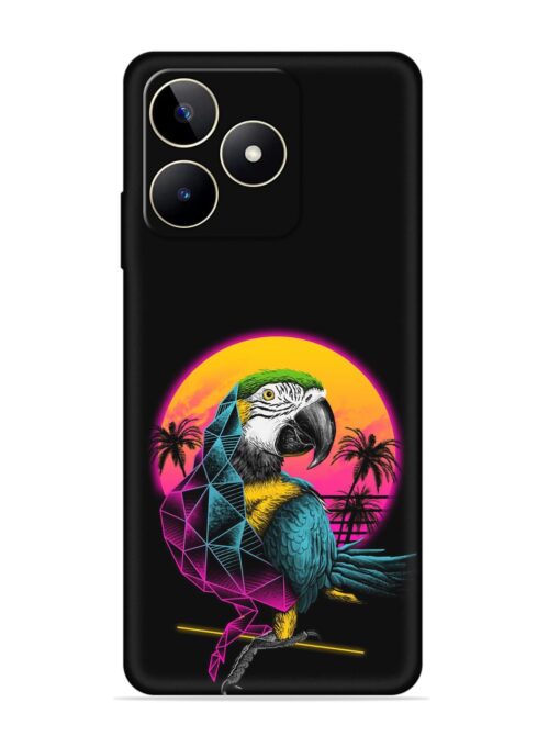 Rad Parrot Embossed Soft Silicone Case for Realme Narzo N53 Zapvi