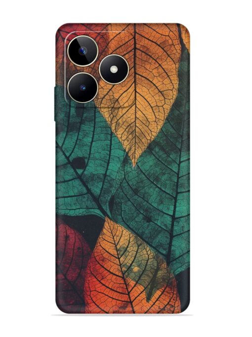 Leaves Artwork Embossed Soft Silicone Case for Realme Narzo N53 Zapvi