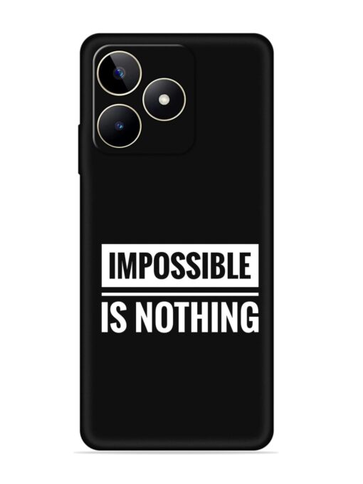 Impossible Is Nothing Embossed Soft Silicone Case for Realme Narzo N53