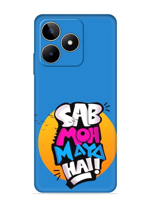 Sab Moh Moya Embossed Soft Silicone Case for Realme Narzo N53 Zapvi