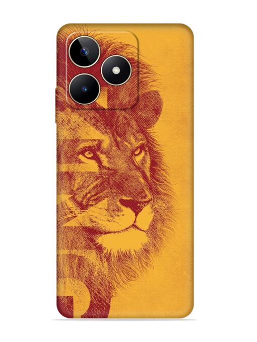 Gold Lion Crown Art Embossed Soft Silicone Case for Realme Narzo N53