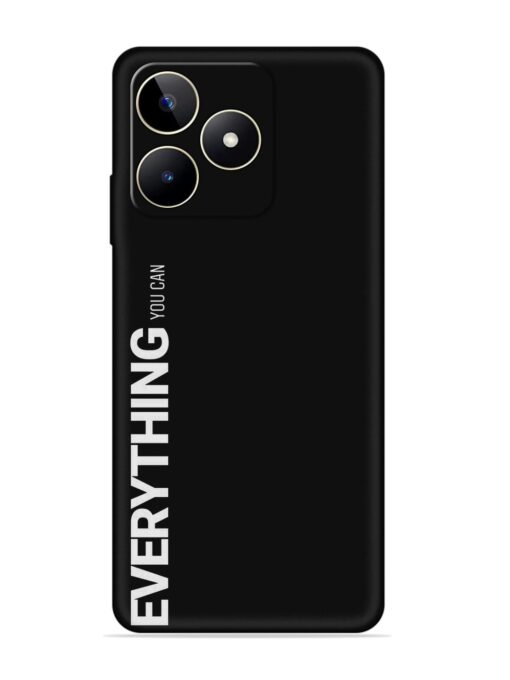 Everything You Can Embossed Soft Silicone Case for Realme Narzo N53 Zapvi