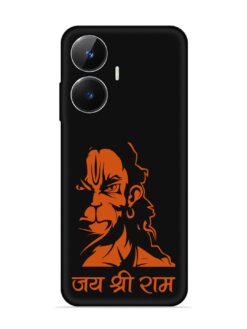 Angry Hanuman Embossed Soft Silicone Case for Realme Narzo N55