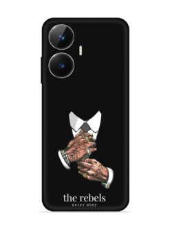 Rebels Slogan Man Embossed Soft Silicone Case for Realme Narzo N55