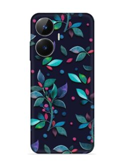 Decorative Watercolor Flower Embossed Soft Silicone Case for Realme Narzo N55