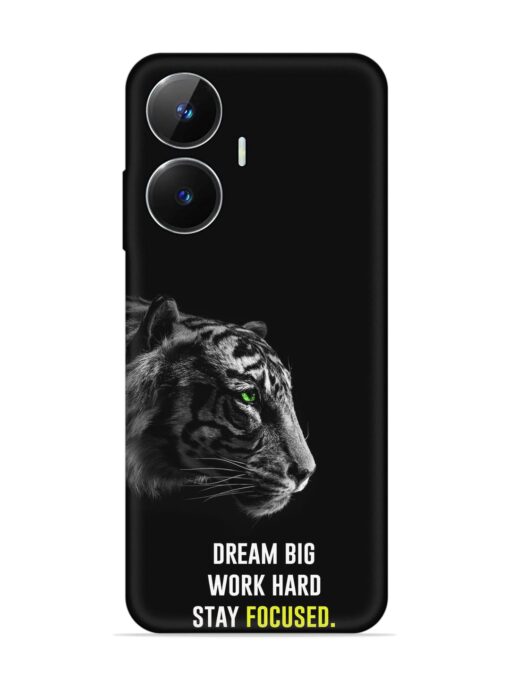 Dream Big Work Hard Embossed Soft Silicone Case for Realme Narzo N55 Zapvi