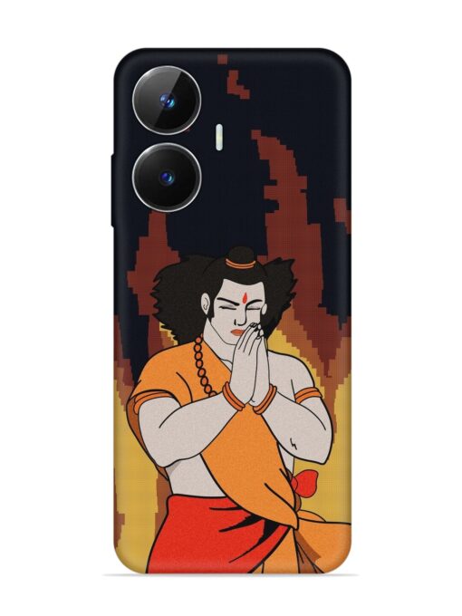 Shree Ram Vector Embossed Soft Silicone Case for Realme Narzo N55 Zapvi