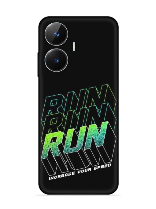 Run Embossed Soft Silicone Case for Realme Narzo N55 Zapvi