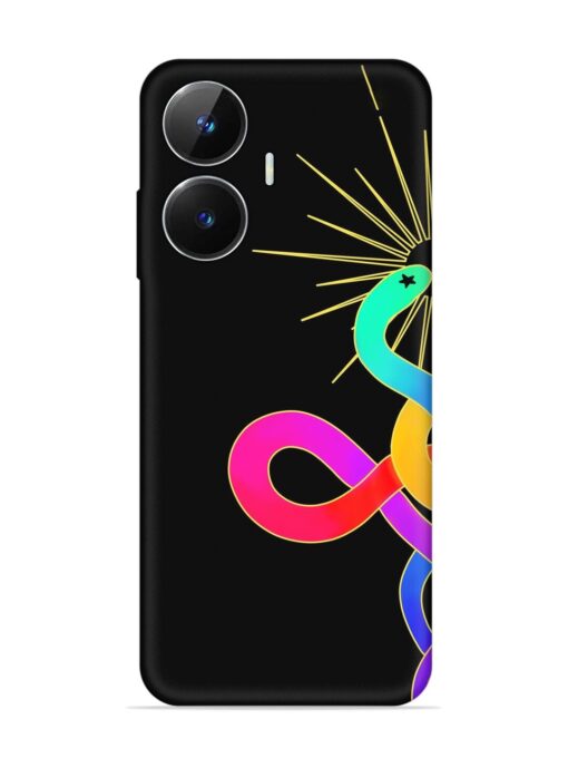 Art Geometric Abstraction Embossed Soft Silicone Case for Realme Narzo N55