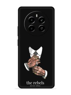 Rebels Slogan Man Embossed Soft Silicone Case for Realme P1 (5G)