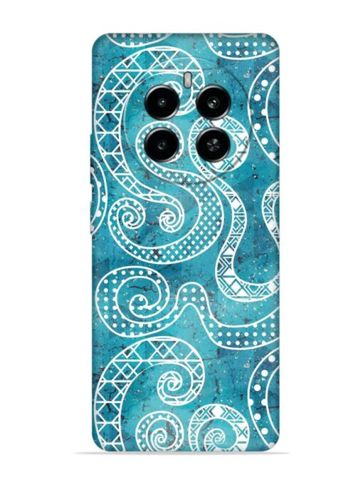 Vintage Curved Seamless Embossed Soft Silicone Case for Realme P1 (5G)