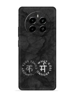 Karma Hindi Word Embossed Soft Silicone Case for Realme P1 (5G)