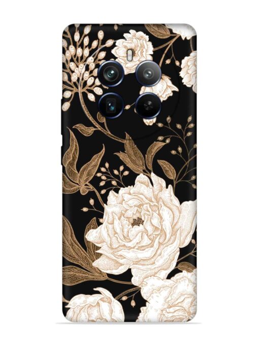 Peonies Roses Floral Embossed Soft Silicone Case for Realme P1 Pro (5G) Zapvi