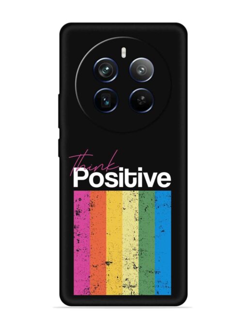 Think Positive Typography Embossed Soft Silicone Case for Realme P1 Pro (5G)