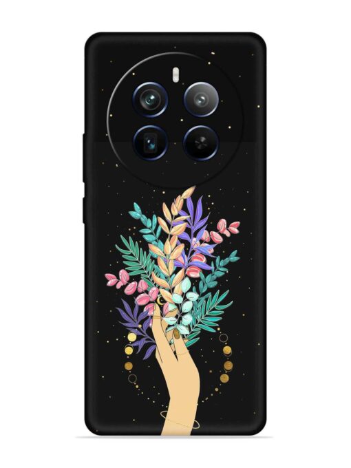 Flower On Hand Embossed Soft Silicone Case for Realme P1 Pro (5G) Zapvi