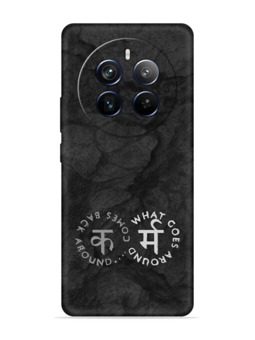 Karma Hindi Word Embossed Soft Silicone Case for Realme P1 Pro (5G) Zapvi