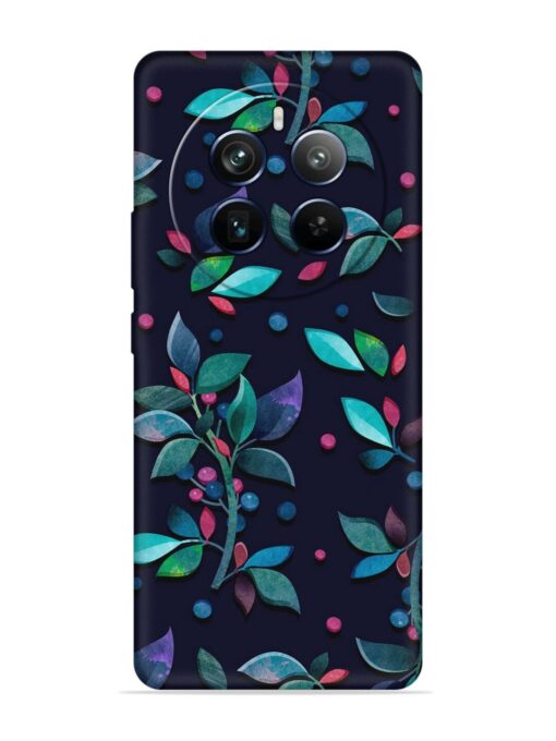 Decorative Watercolor Flower Embossed Soft Silicone Case for Realme P1 Pro (5G)