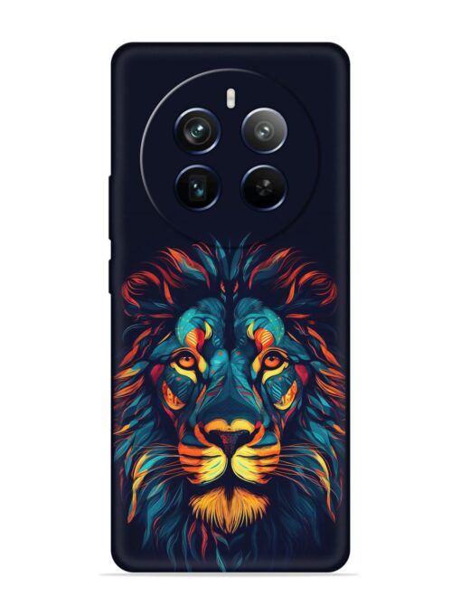 Colorful Lion Embossed Soft Silicone Case for Realme P1 Pro (5G) Zapvi