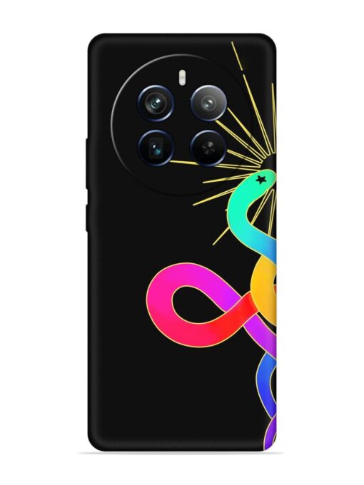 Art Geometric Abstraction Embossed Soft Silicone Case for Realme P1 Pro (5G) Zapvi