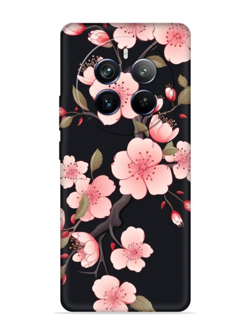 Cherry Blossom Embossed Soft Silicone Case for Realme P1 Pro (5G)