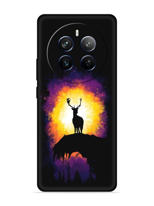 Elk Animal Art Embossed Soft Silicone Case for Realme P1 Pro (5G) Zapvi