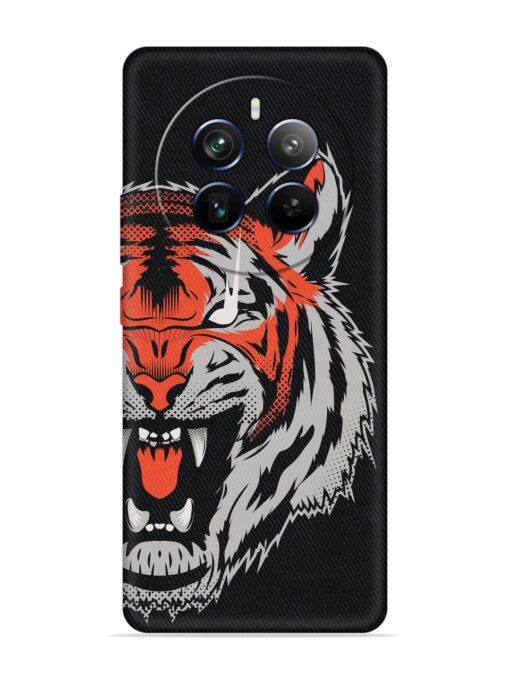 Tiger Aggression Embossed Soft Silicone Case for Realme P1 Pro (5G) Zapvi