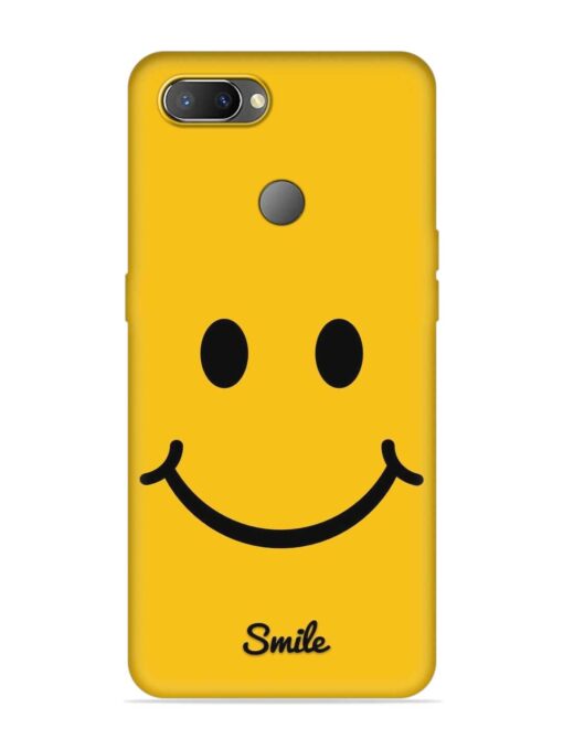 Yellow Smiley Embossed Soft Silicone Case for Realme U1