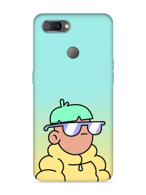 Doodles Cool Character Embossed Soft Silicone Case for Realme U1