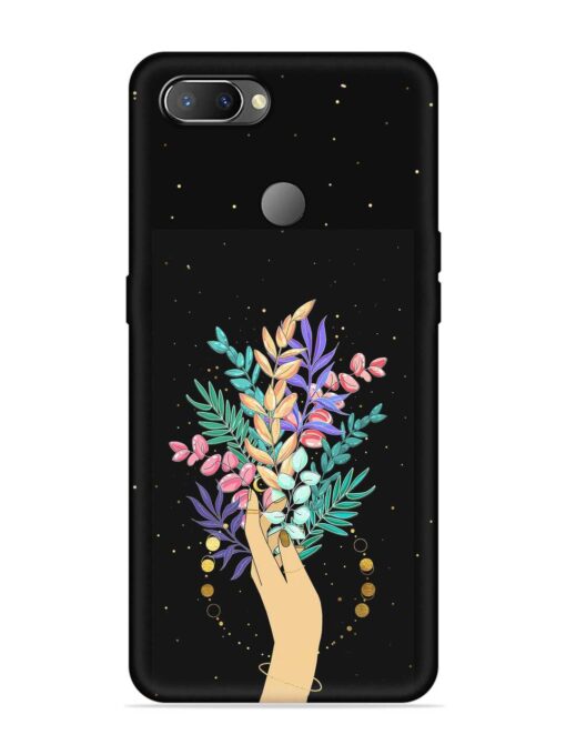 Flower On Hand Embossed Soft Silicone Case for Realme U1