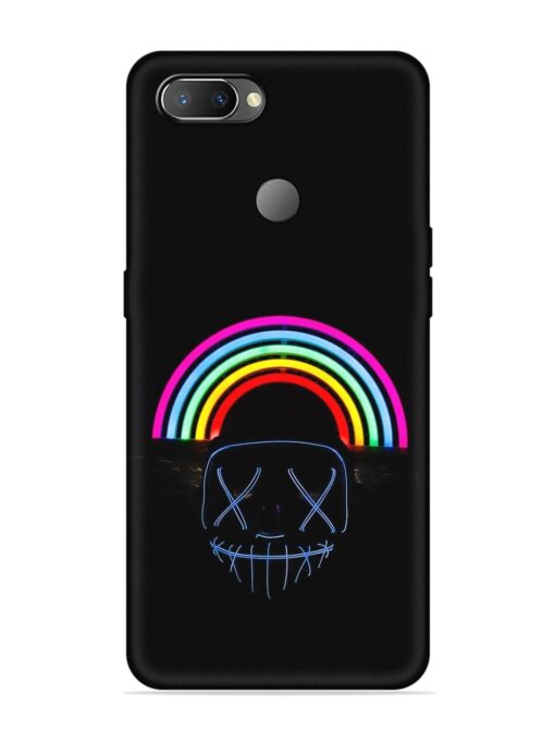 Mask Rainbow Embossed Soft Silicone Case for Realme U1