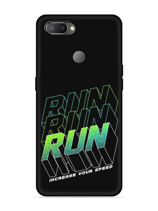 Run Embossed Soft Silicone Case for Realme U1