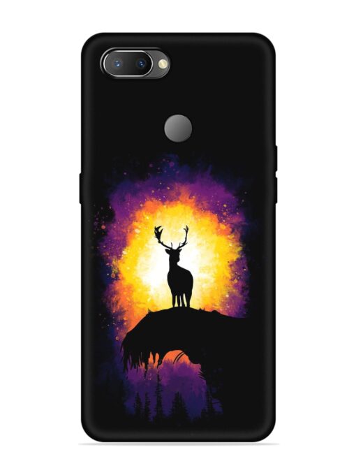 Elk Animal Art Embossed Soft Silicone Case for Realme U1