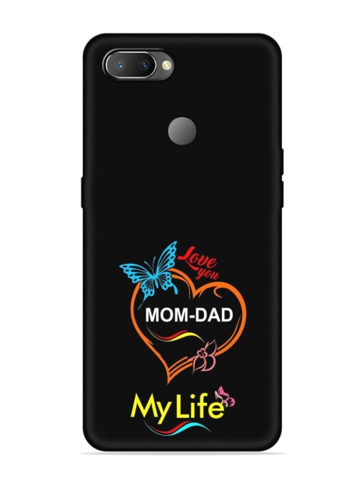 Love You Mom Dad Embossed Soft Silicone Case for Realme U1